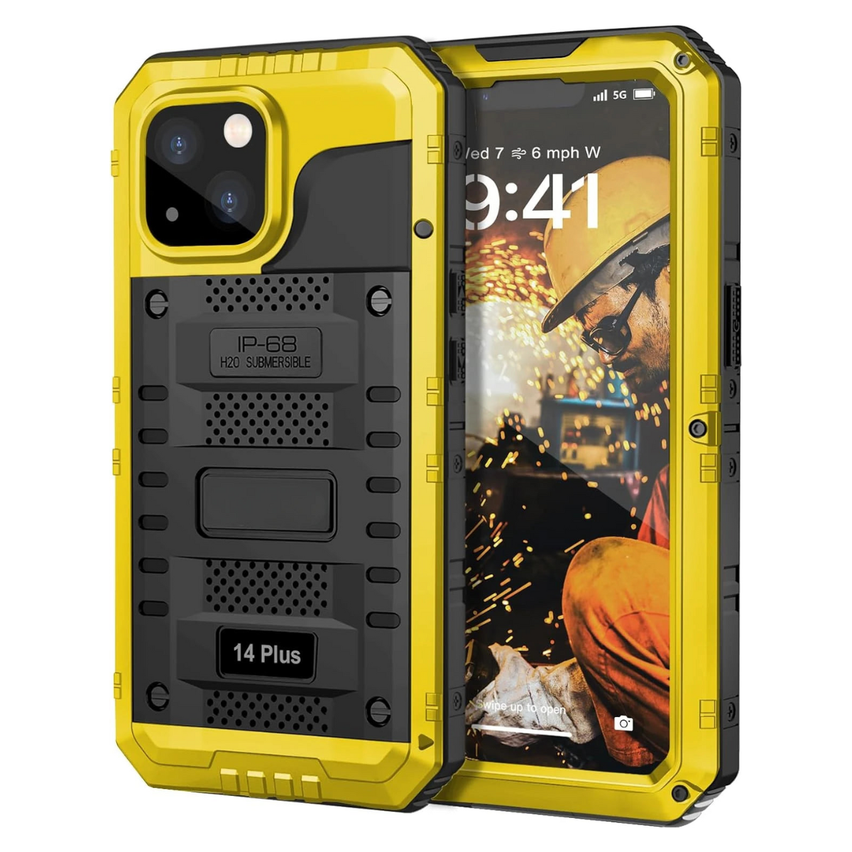 IP68 Waterproof Rugged Metal Armor Case Shockproof Cover Screen Protector For iPhone 15 14 13 12 11 Pro Max XS XR Plus SE