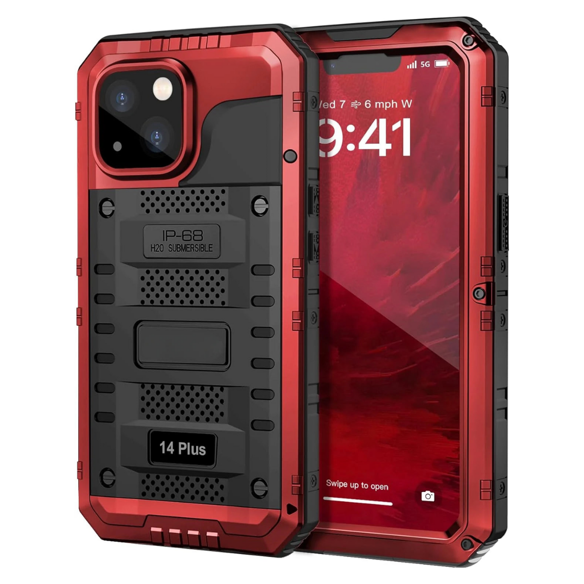 IP68 Waterproof Rugged Metal Armor Case Shockproof Cover Screen Protector For iPhone 15 14 13 12 11 Pro Max XS XR Plus SE