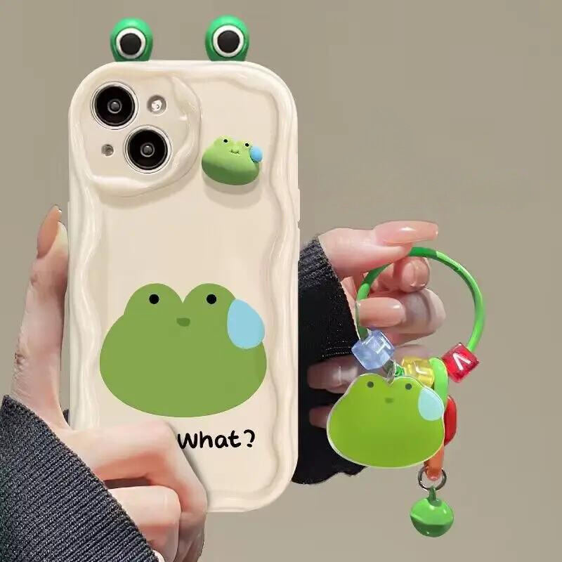 3D Ear Panda Frog Phone Case For IPhone | Soft Silicone Etui