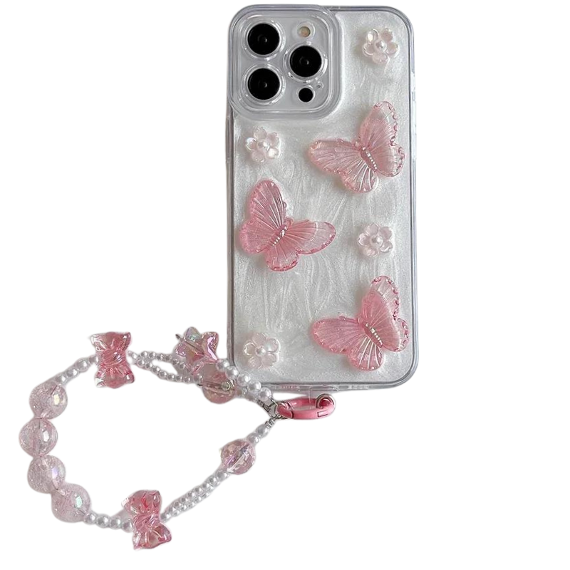 3D Butterfly Bracelet Phone Case For iPhone | Soft TPU Shockproof Back Cover