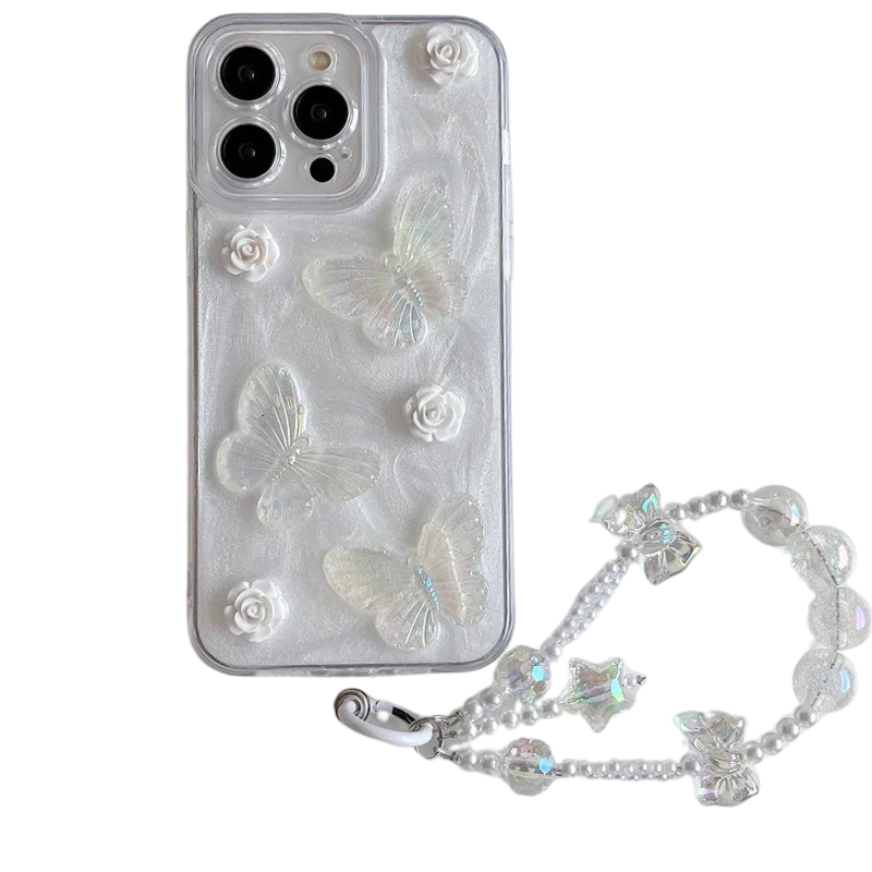 3D Butterfly Bracelet Phone Case For iPhone | Soft TPU Shockproof Back Cover