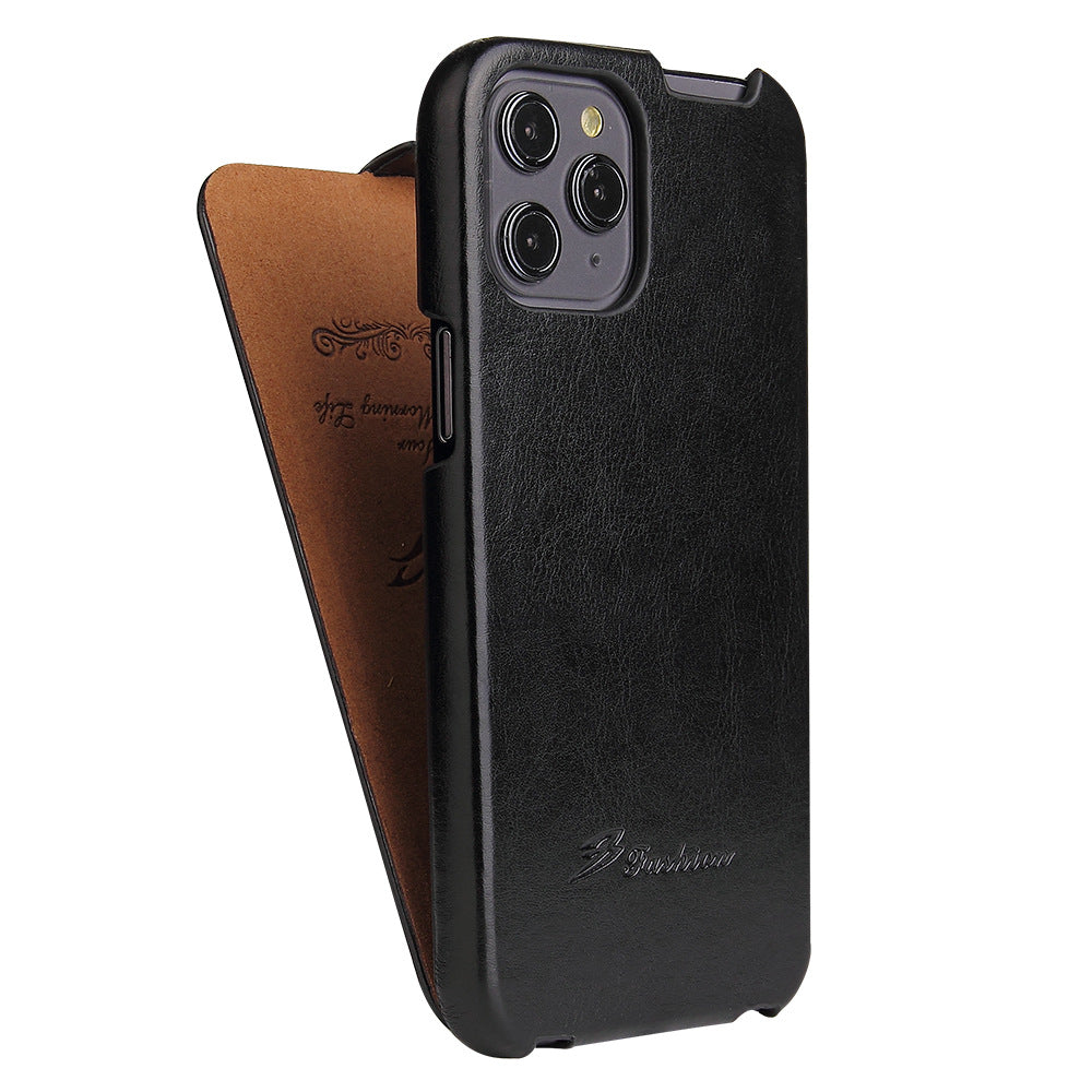 Business Horizontal Flip Case for iPhone 11-16e Series | Premium PU leather | Drop-Proof Screen Protection