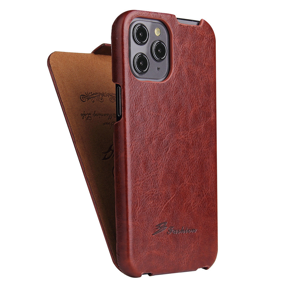 Business Horizontal Flip Case for iPhone 11-16e Series | Premium PU leather | Drop-Proof Screen Protection