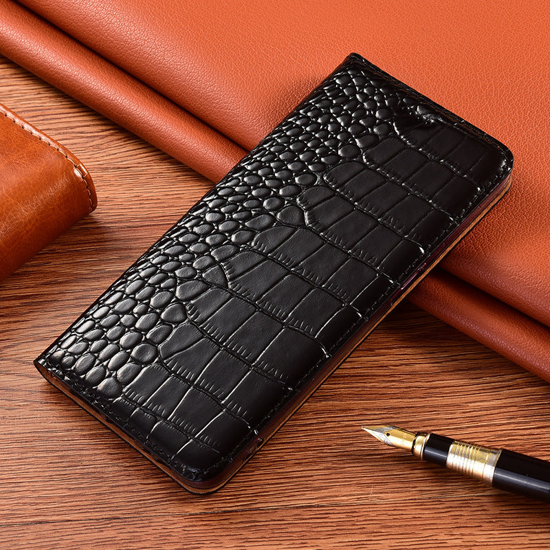 Luxury Genuine Leather Flip Case For IPhone 14 16e Series Crocodile Luxury Genuine Leather Flip Case For IPhone 14 16e Series Crocodile