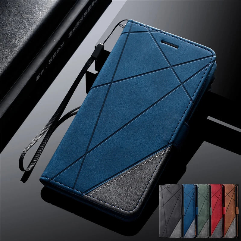 Flip Magnetic Leather Cover For Samsung Galaxy A Series