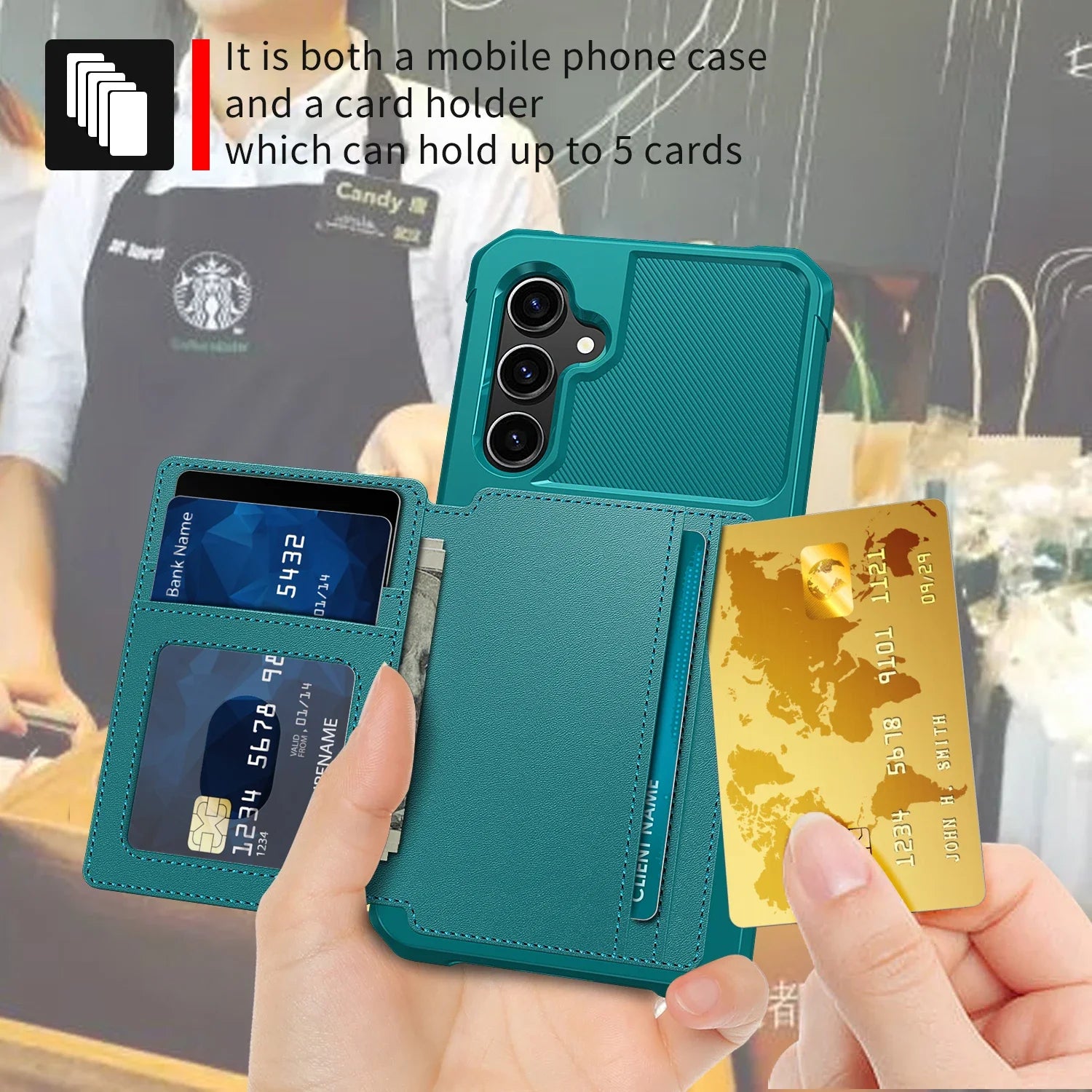 Magnetic Cards Solt Leather Wallet Case For Samsung Galaxy A Series Pocket Pouch Bag Cover