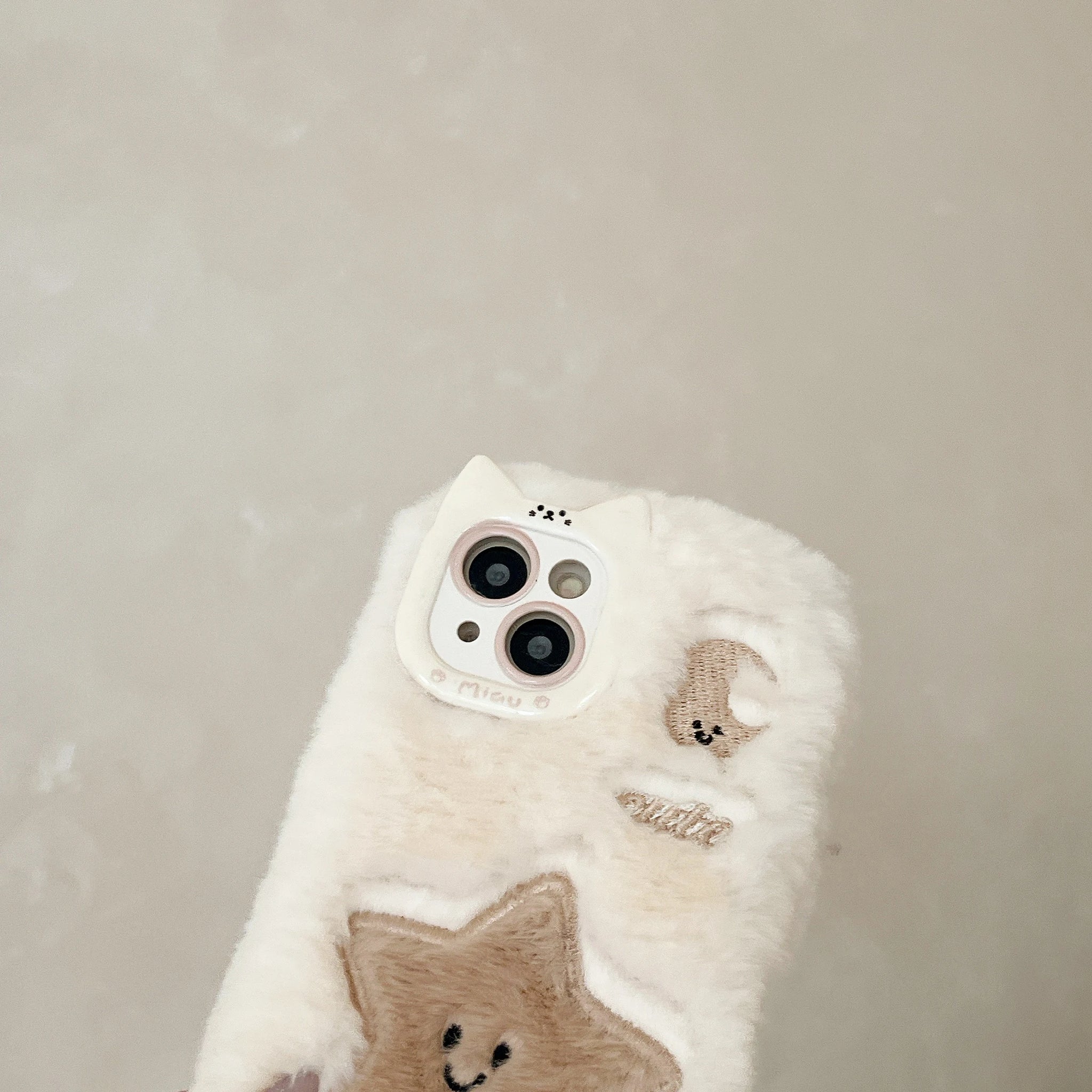 Cute Cartoon Plush Bunny Case For iPhone 15 16 Pro Max 11 12 13 Pro Max Anti Drop 14plus Furry Warm Fur Protective Cover