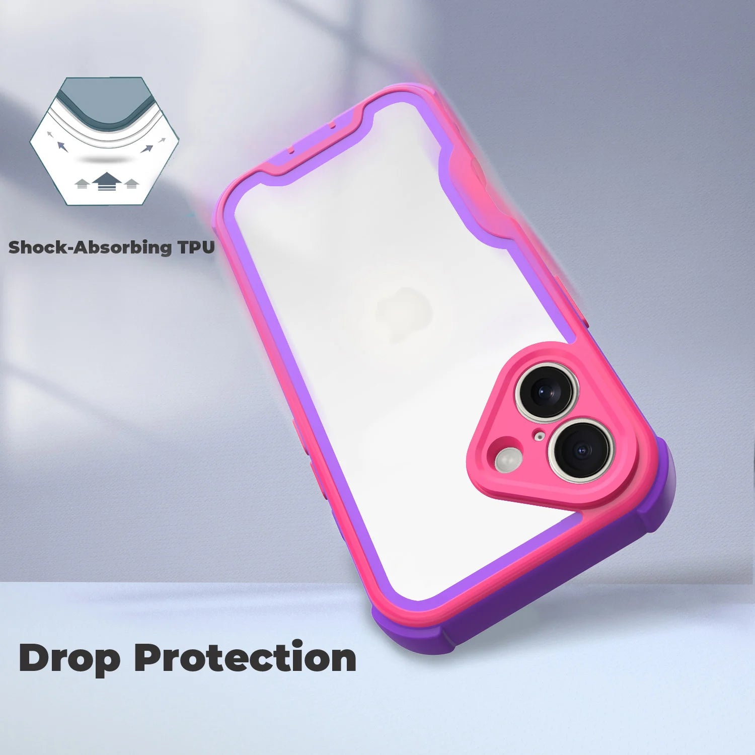 Shockproof TPU Case 2nd Version for iPhone 16 Pro Max 16 Plus Military Grade Drop Protective Camera Lens Protection Case