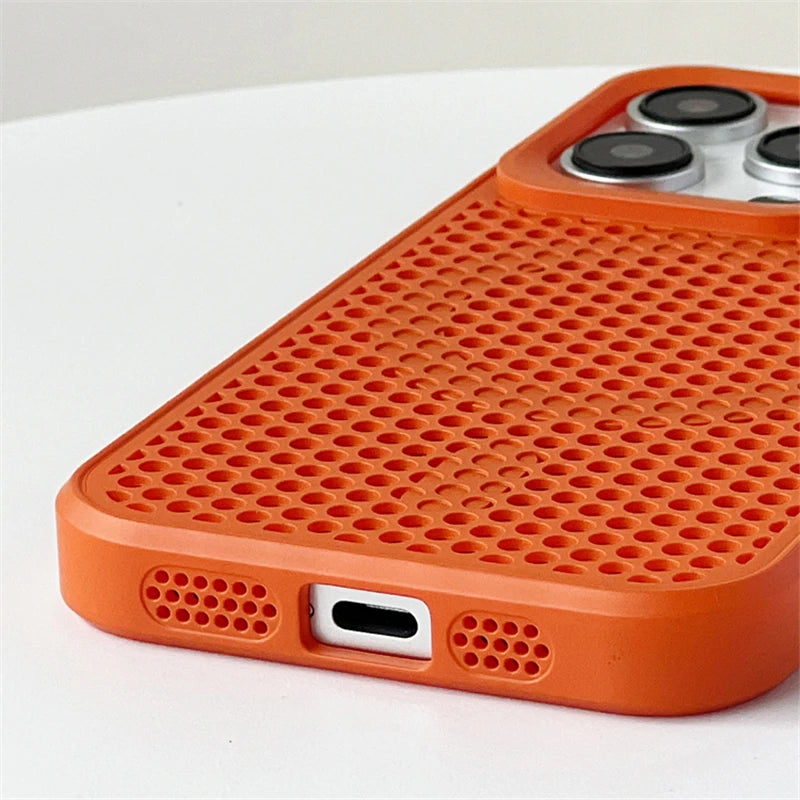 Heat Dissipation Mesh For Magsafe Magnetic Case For iPhone Cooling Breathable Wireless Charging