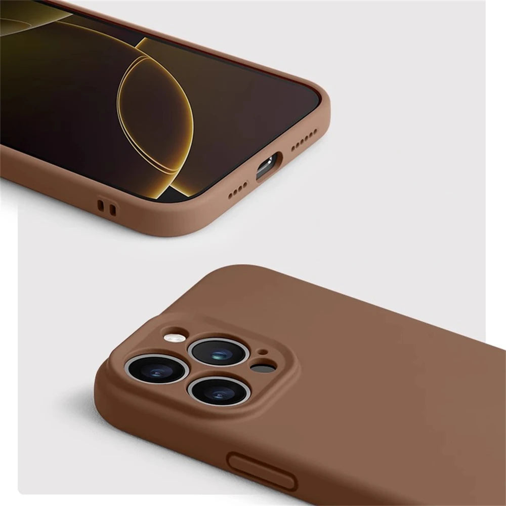 Candy | Basic Solid Color Silicone Phone Case for iPhone 13-16 Pro/Pro Max | Liquid Silicone, MagSafe-Compatible, Wireless Charging, Shockproof Soft Case