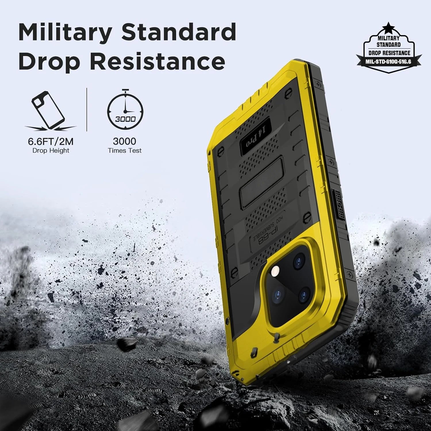 IP68 Waterproof Rugged Metal Armor Case Shockproof Cover Screen Protector For iPhone 15 14 13 12 11 Pro Max XS XR Plus SE