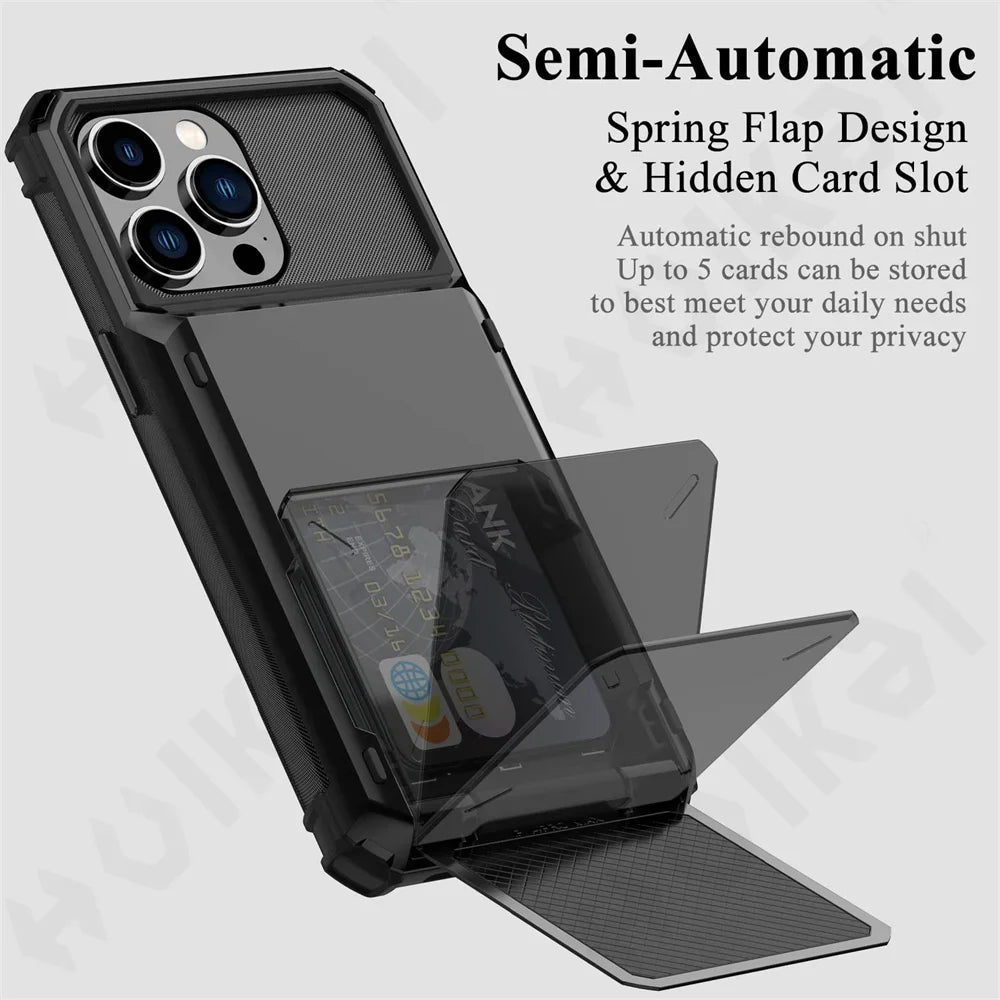 Wallet Case Card Holder ID Slot Scratch Bumper Rugged TPU Cover