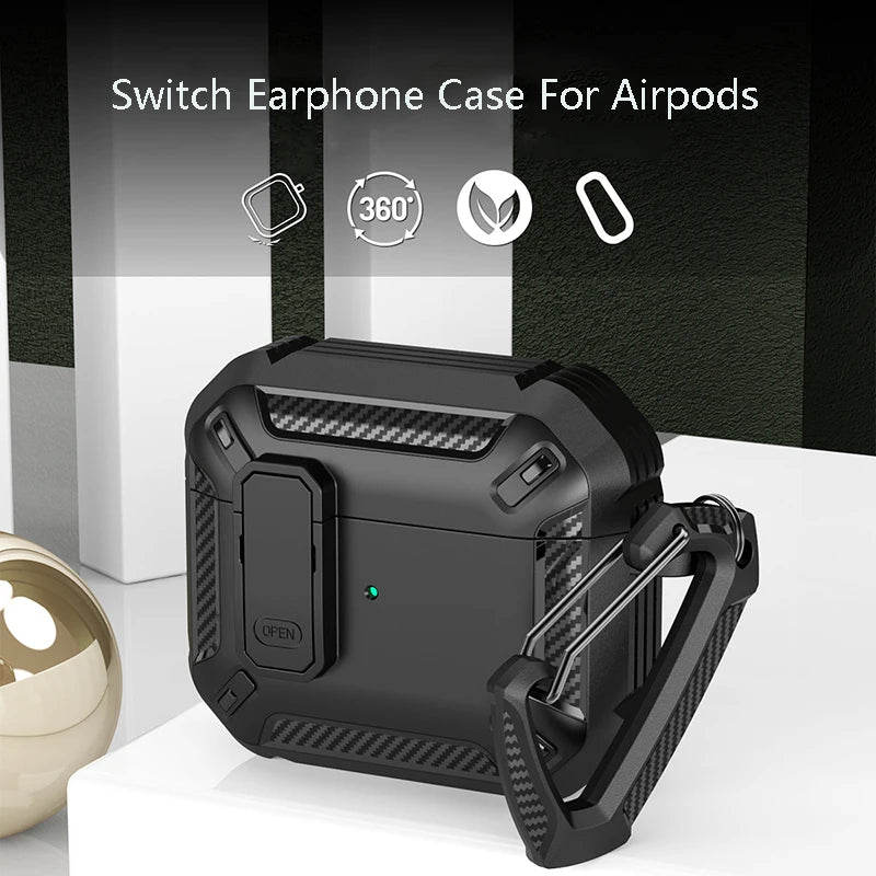 Luxury Switch Earphone Case For Airpods