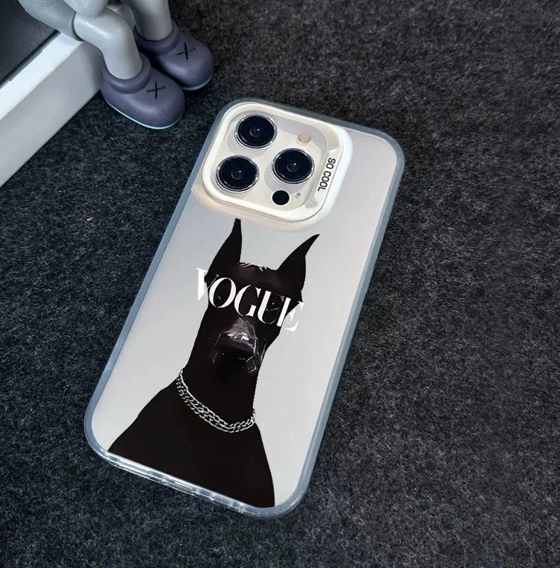 For iphone Clear Vogue Design Phone Case Cover