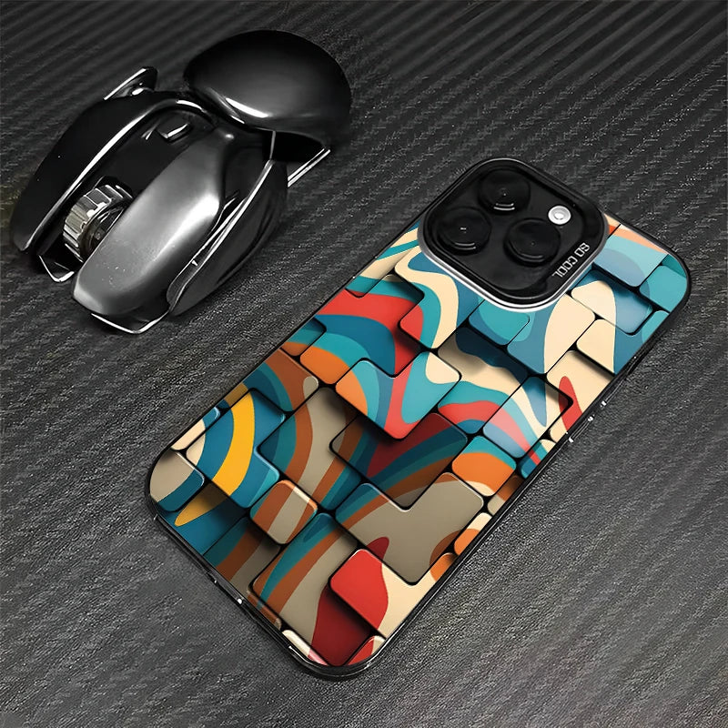 Colorful Puzzle Design Phone Case Cover for Iphone