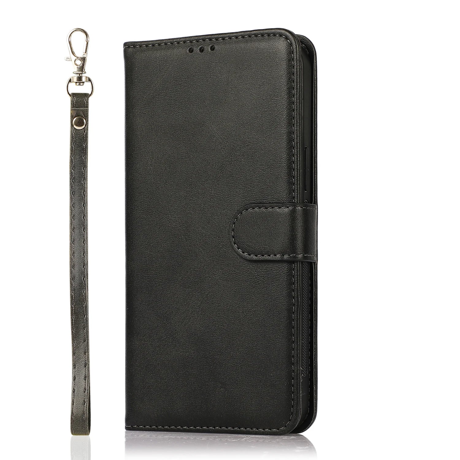 2 in 1 Magnetic Flip Leather Wallet Case for iPhone Card Slot Detachable Cover