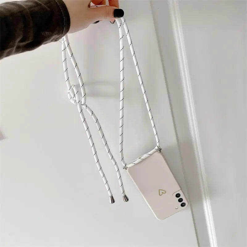 Crossbody Lanyard Silicone Phone Case For Samsung Galaxy Note Series