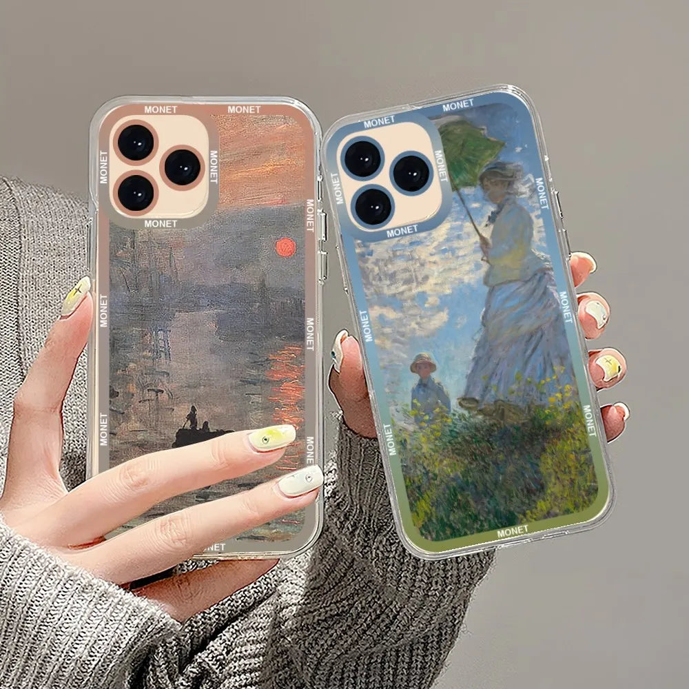 Art Painting Claude Monet Phone Case For iPhone | Transparent Shell