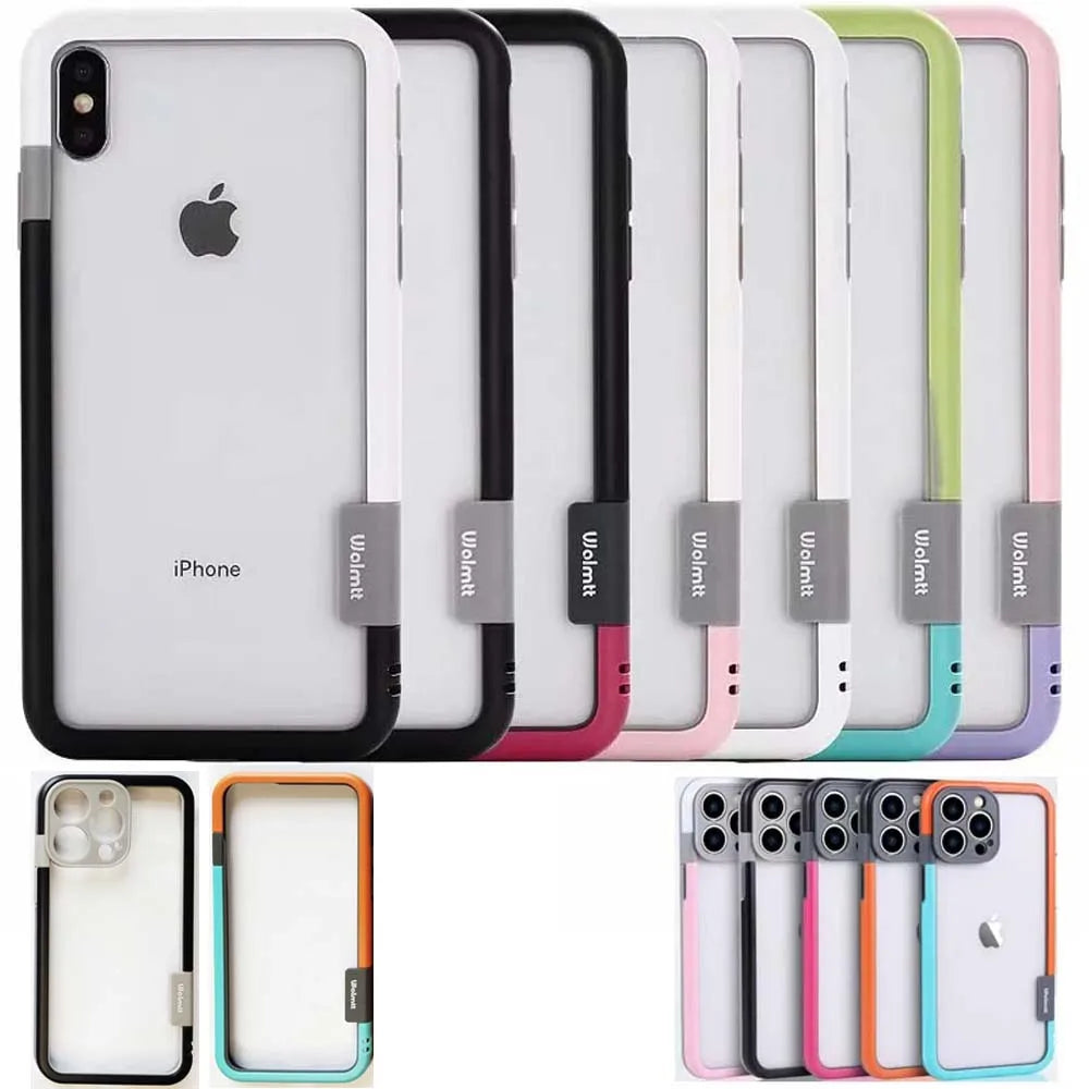 Dual Color Bumper Border Soft TPU, PC Case Cover Skin