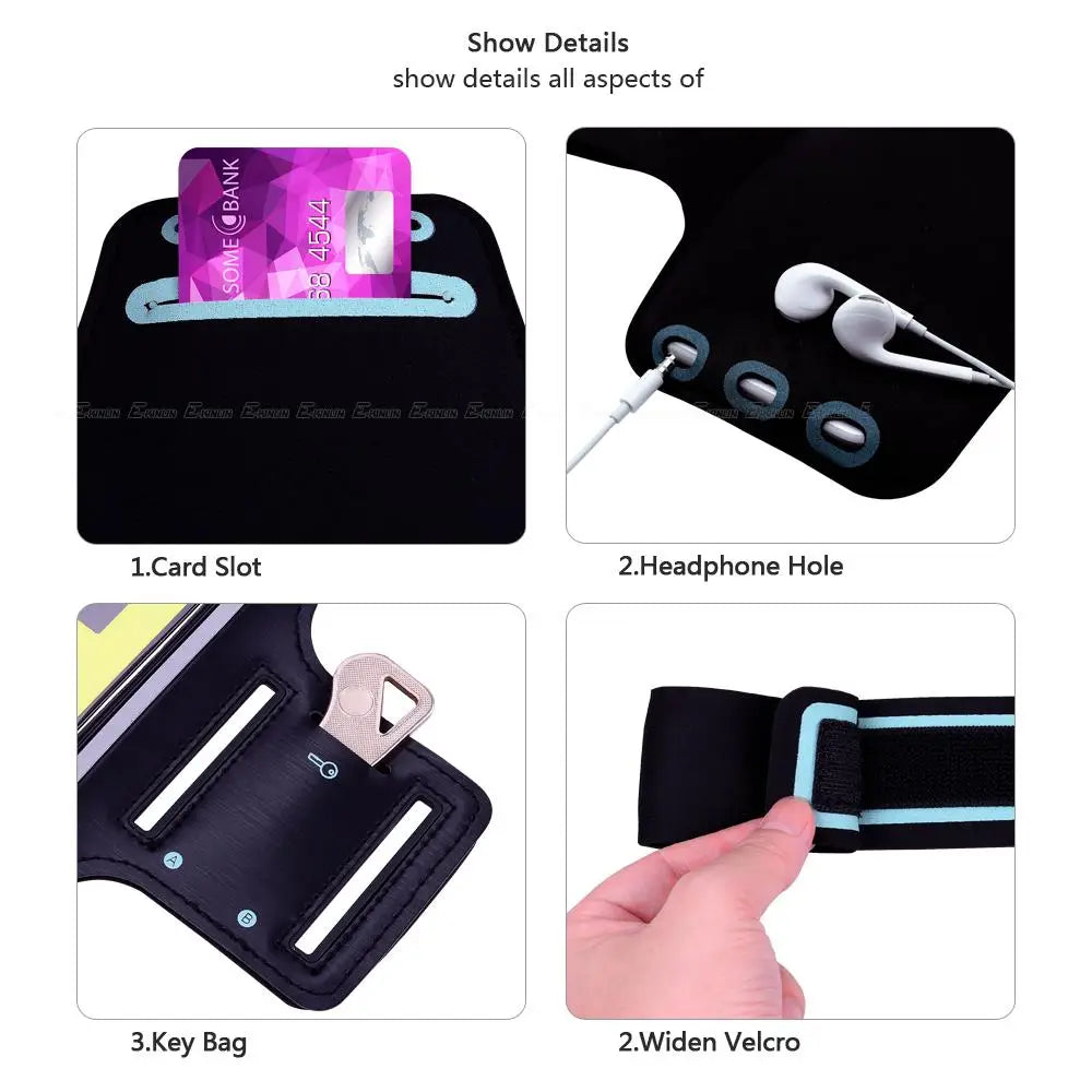 Running Jogging Gym Sports Cover Arm Band Phone Case For iPhone