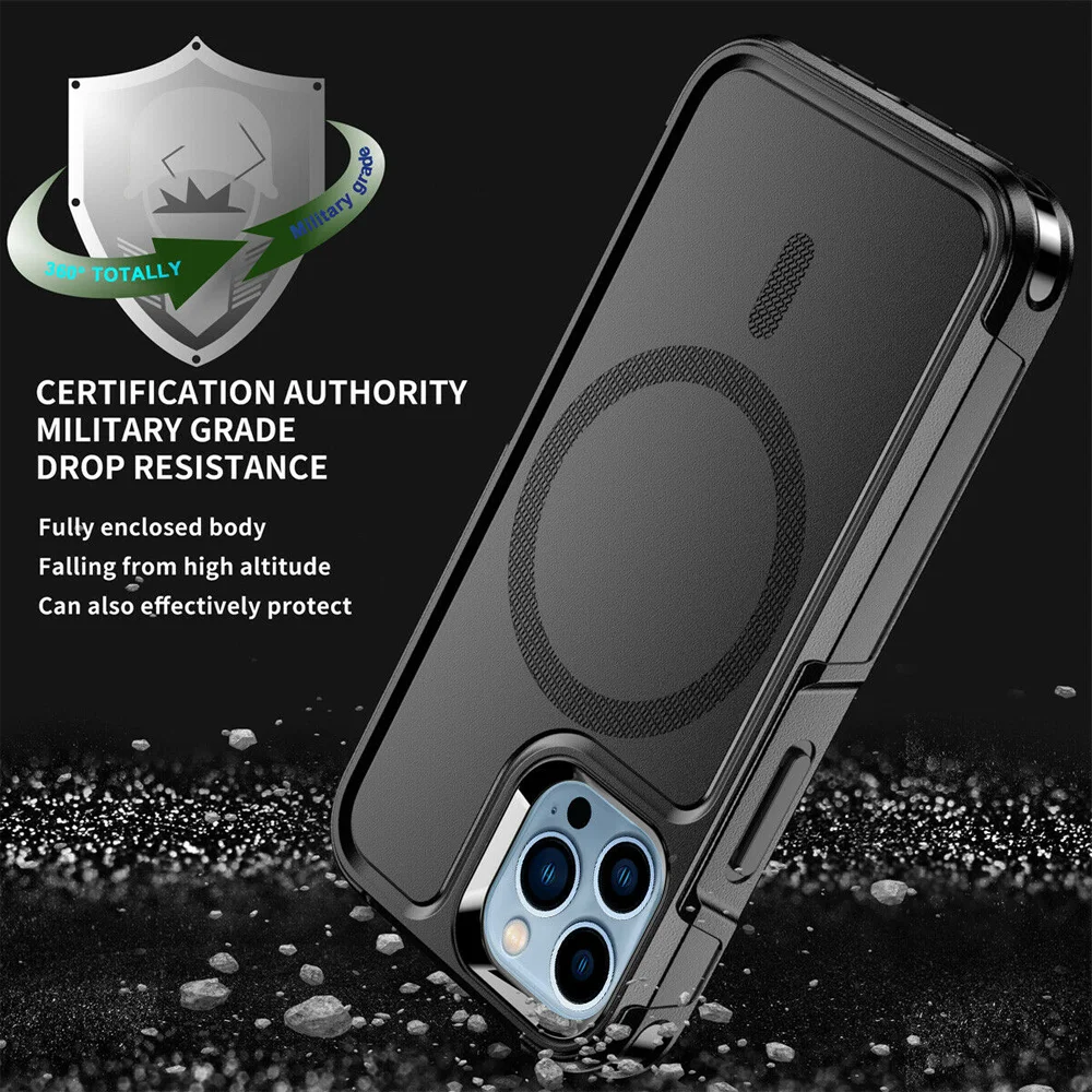 Heavy Duty Rugged Magnetic Hybrid Matte Cover