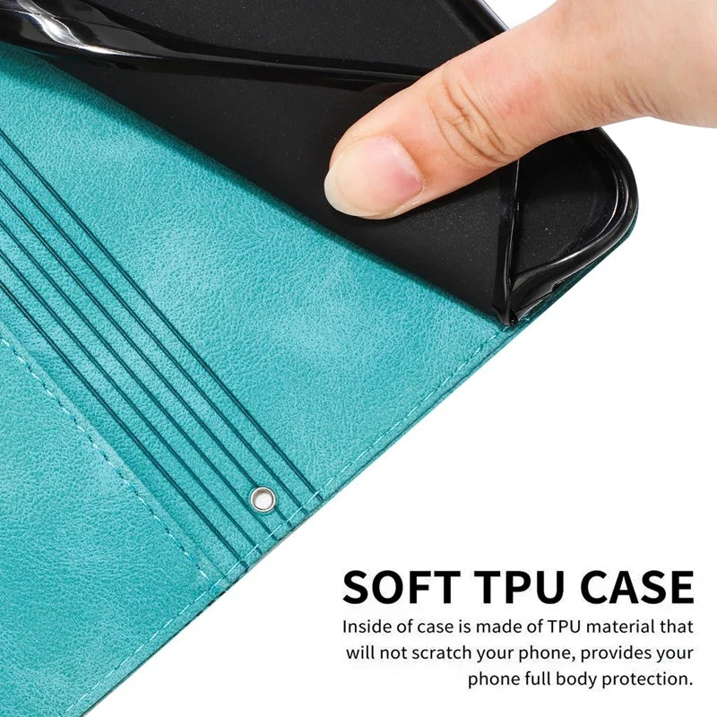 Wallet Magnetic Flip Leather Case For iPhone 16 15 14 13 Pro Max Plus