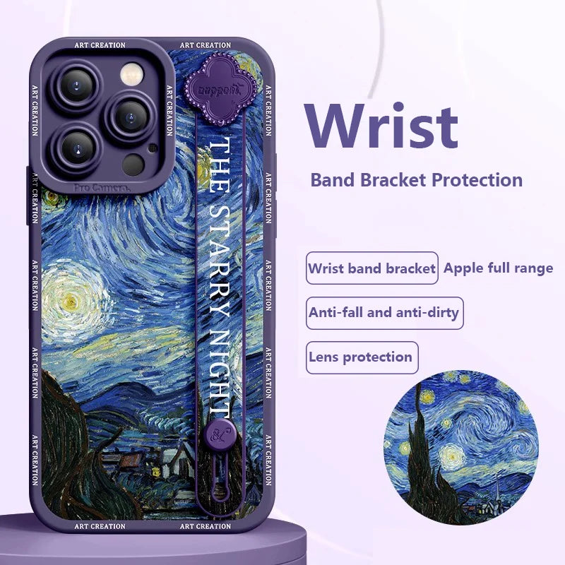 Wrist Band Bracket Applicable Anti-fall Silicone Phone Case