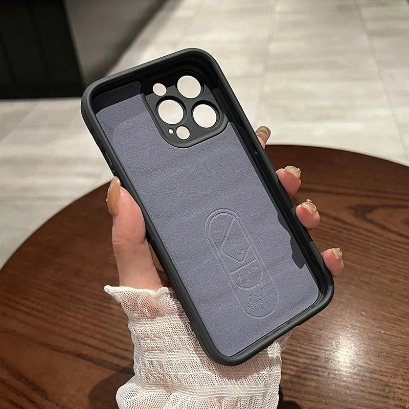 Soft Silicone Shockproof Armor Matte Case for iPhone 11-16e Series Rubber Bumper Back Cover