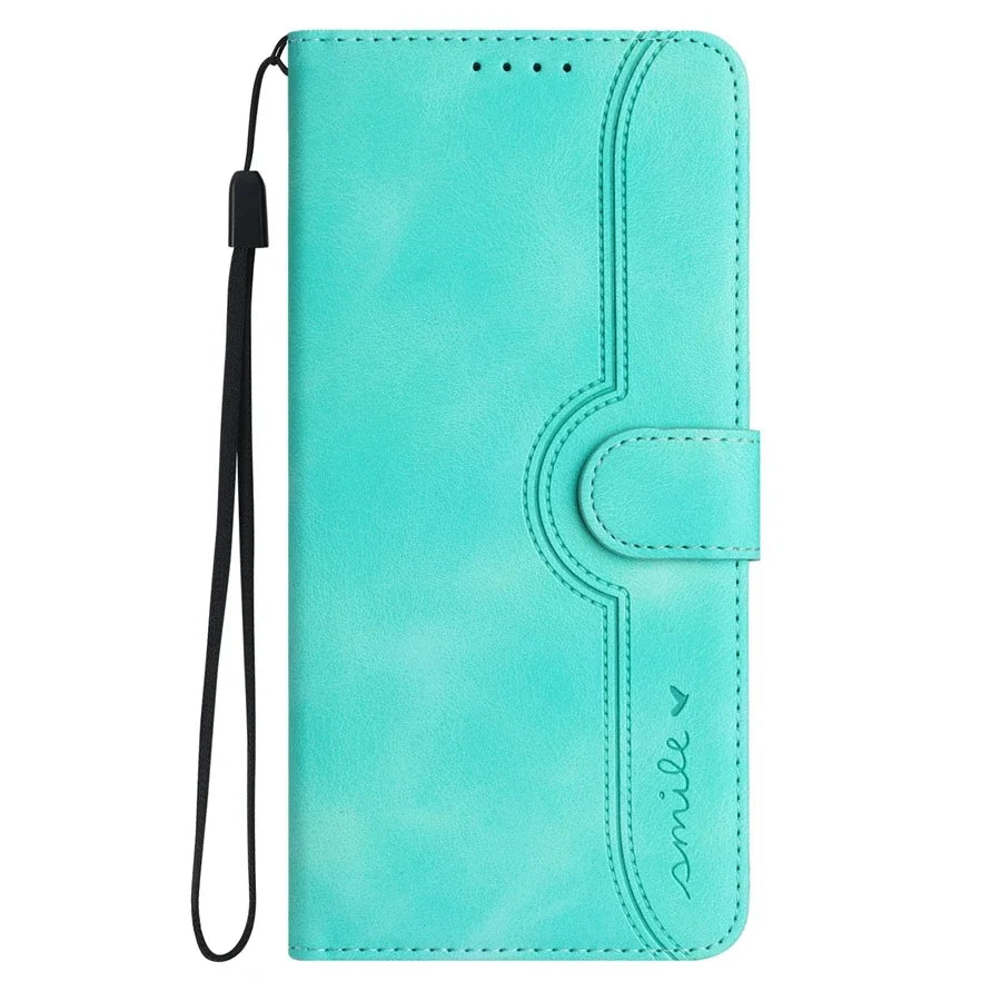 Luxury PU Leather Wallet Phone Case for iPhone 16 15 14 13 12 11 Pro Max Plus Mini X XR – Magnetic Flip, Card Slots, Kickstand, Hand Strap, Shockproof Cover