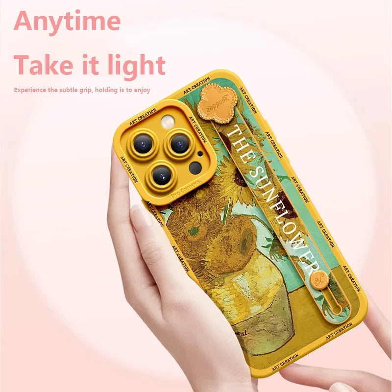 Wrist Band Bracket Applicable Anti-fall Silicone Phone Case