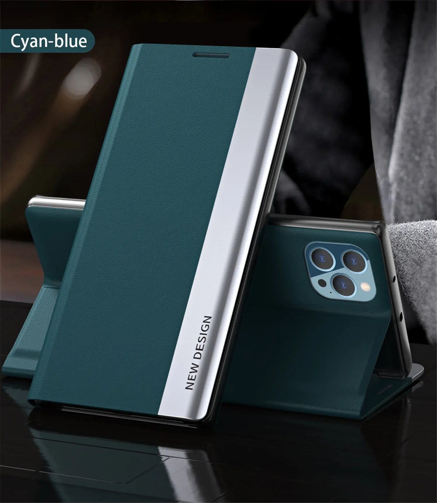 Luxury Flip Case and Leather Stand Cover For iPhone Case