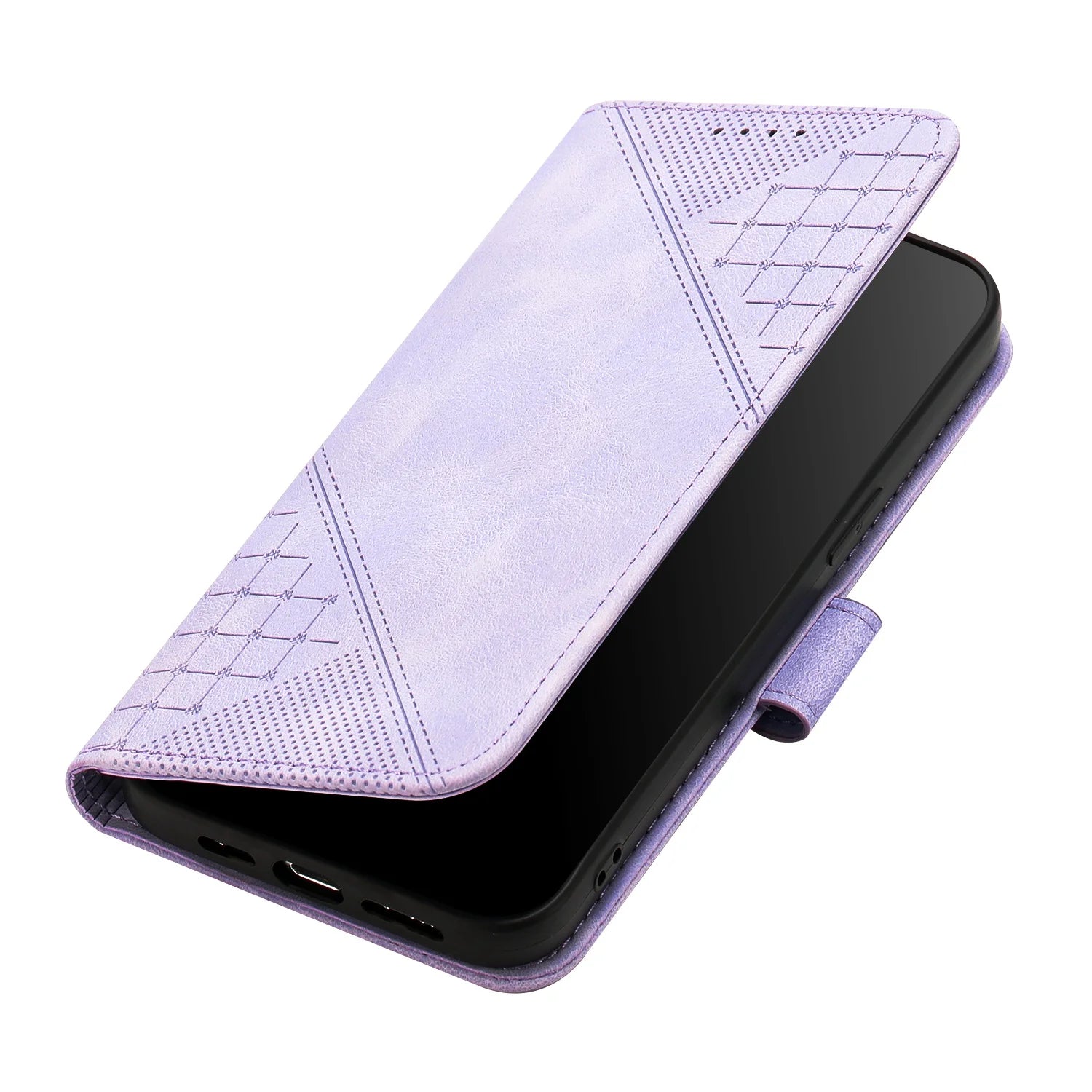 Cards Solt Leather Wallet Flip Case For iPhone Kickstand Emboss Butterfly Bag Cover