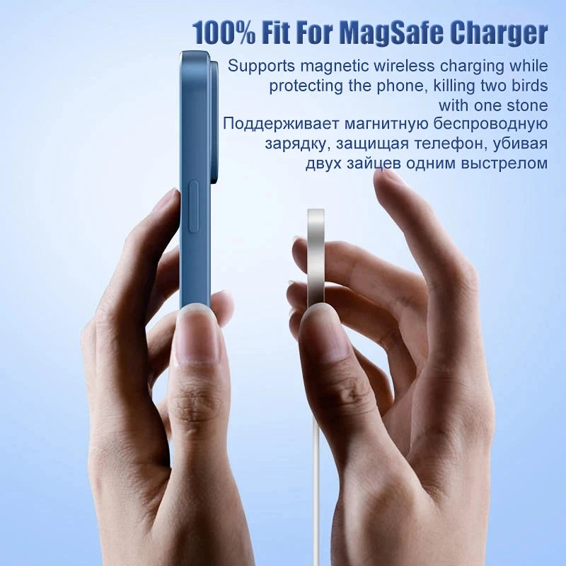 Silicone For Magsafe Case For iPhone 16 15 14 13 12 11 Pro Max Plus Cases Magnetic Wireless Charging Phone Cover