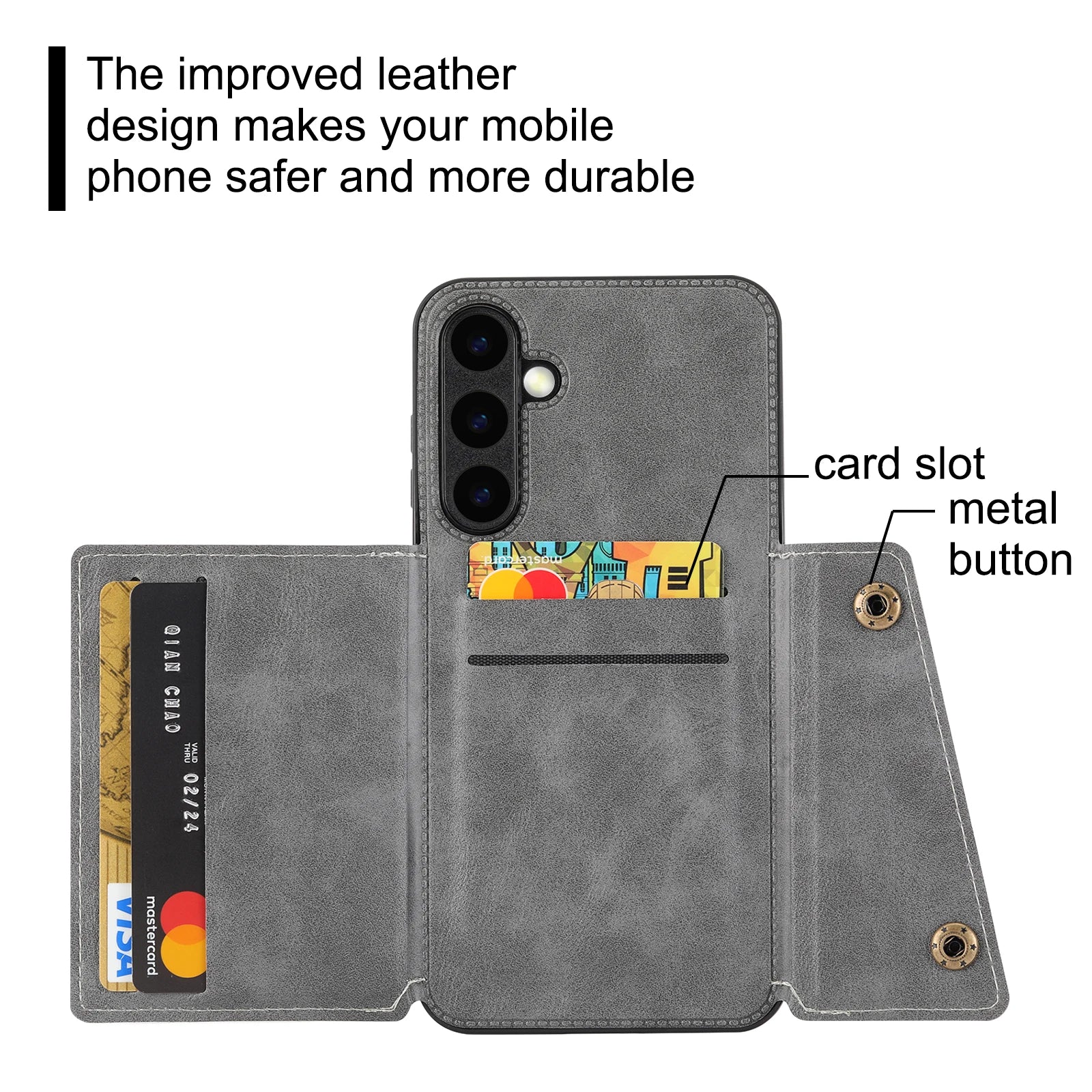 Card Holder Leather Case for Samsung Galaxy Note Series