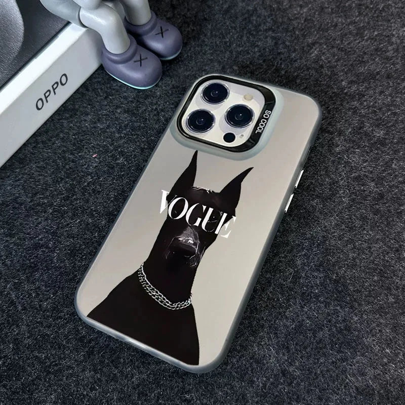 For iphone Clear Vogue Design Phone Case Cover