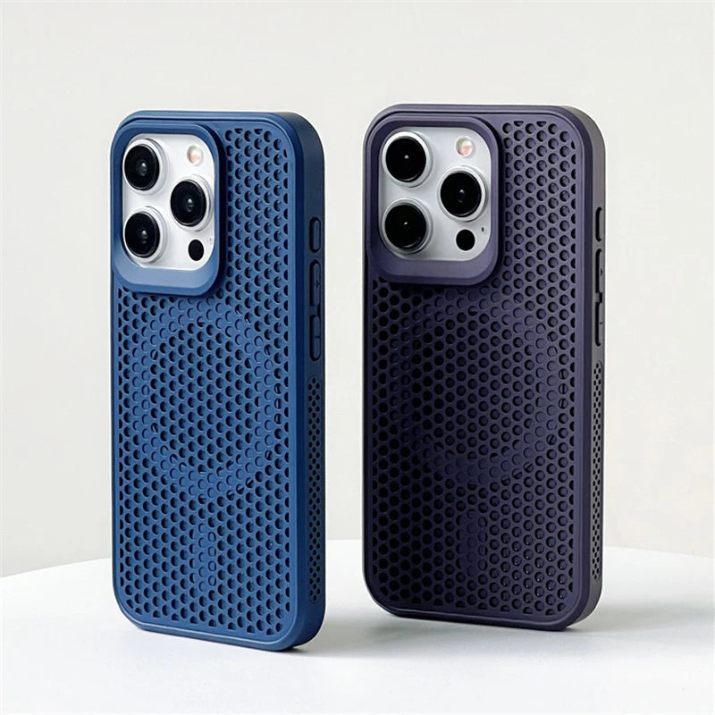 Heat Dissipation Mesh For Magsafe Magnetic Case For iPhone Cooling Breathable Wireless Charging