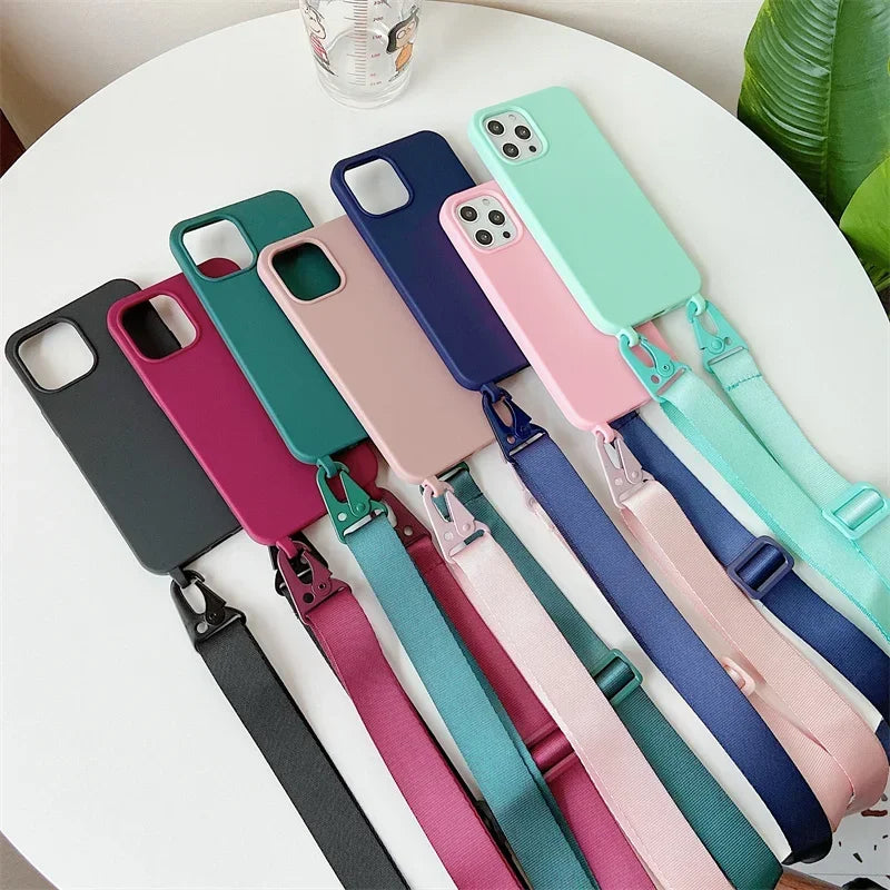 Crossbody Necklace Strap Lanyard Cord Case For Samsung Galaxy S Series