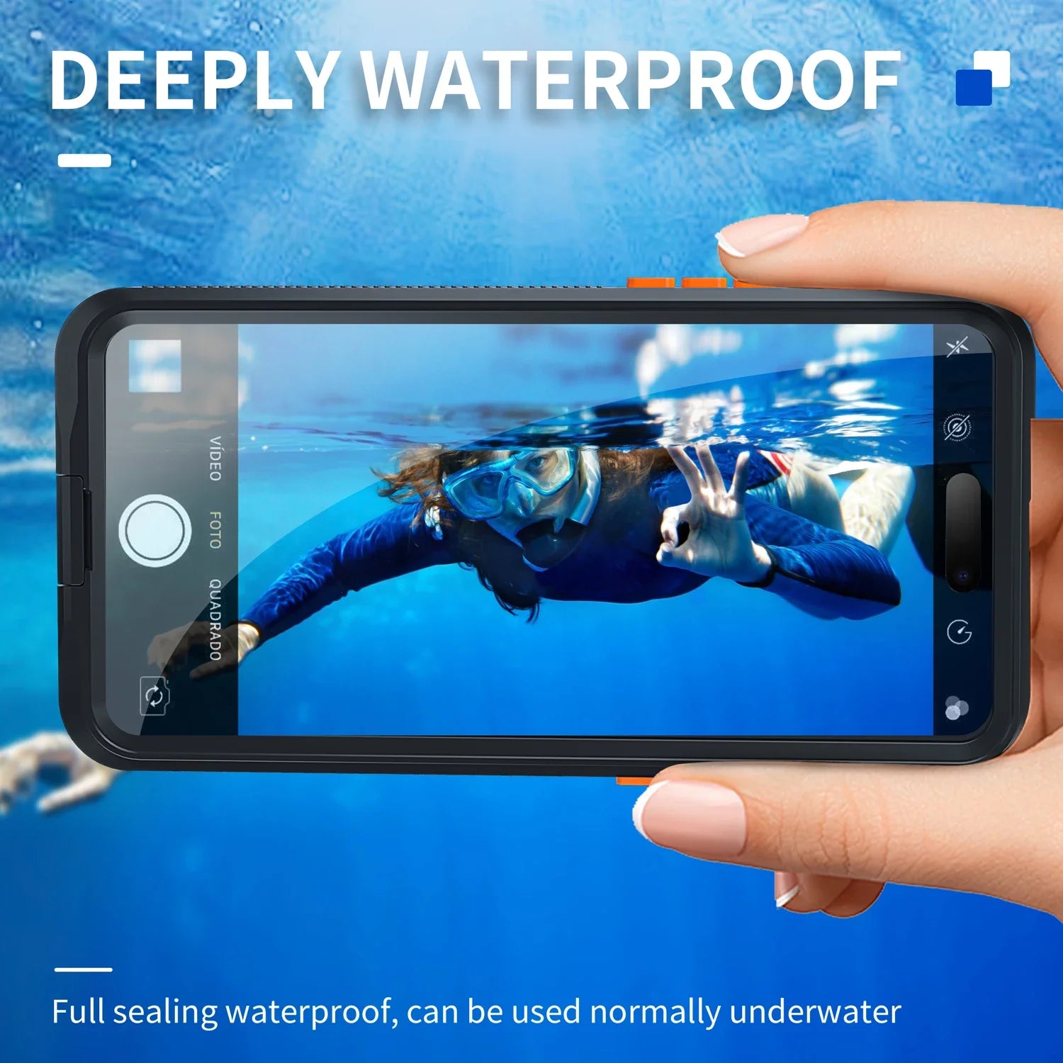 IP68 Waterproof Phone Case For iphone| Underwater Full Sealing Cover Shockproof Screen Protector