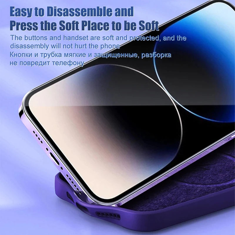 Silicone For Magsafe Case For iPhone 16 15 14 13 12 11 Pro Max Plus Cases Magnetic Wireless Charging Phone Cover