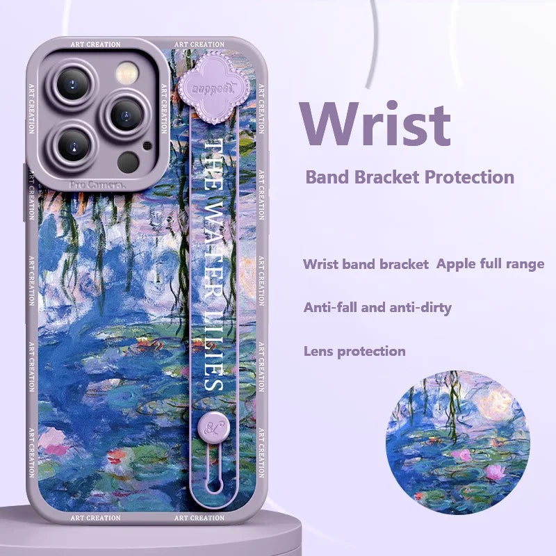 Wrist Band Bracket Applicable Anti-fall Silicone Phone Case