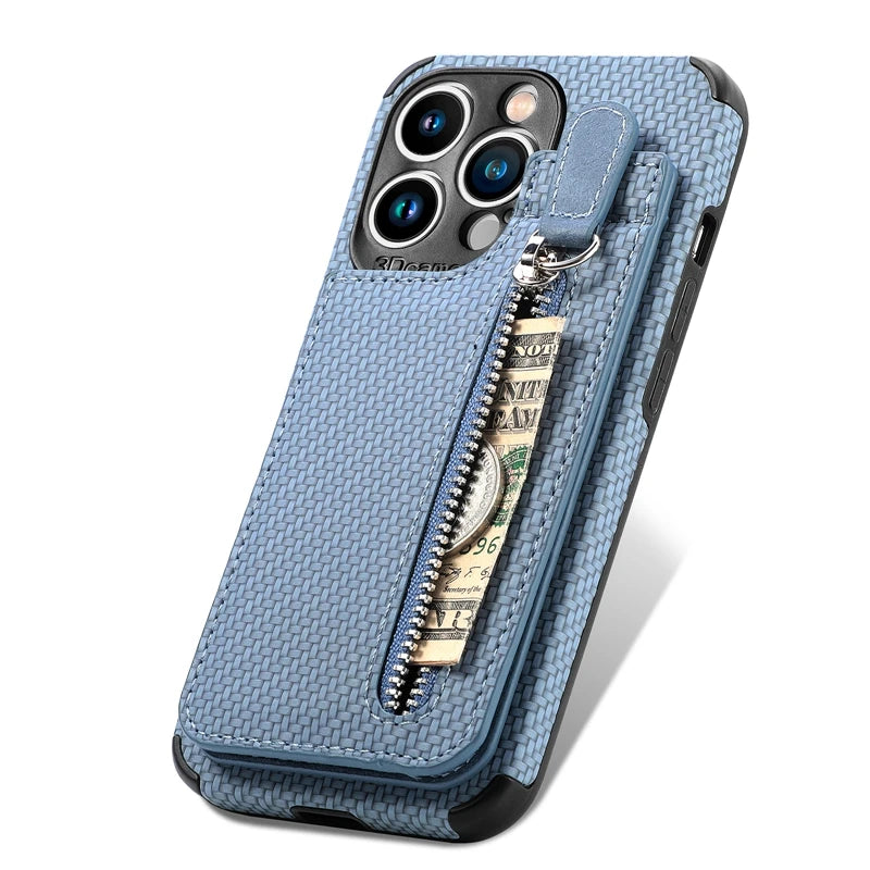 Card Pocket Wallet Case for Samsung Galaxy A Series Kickstand Cover