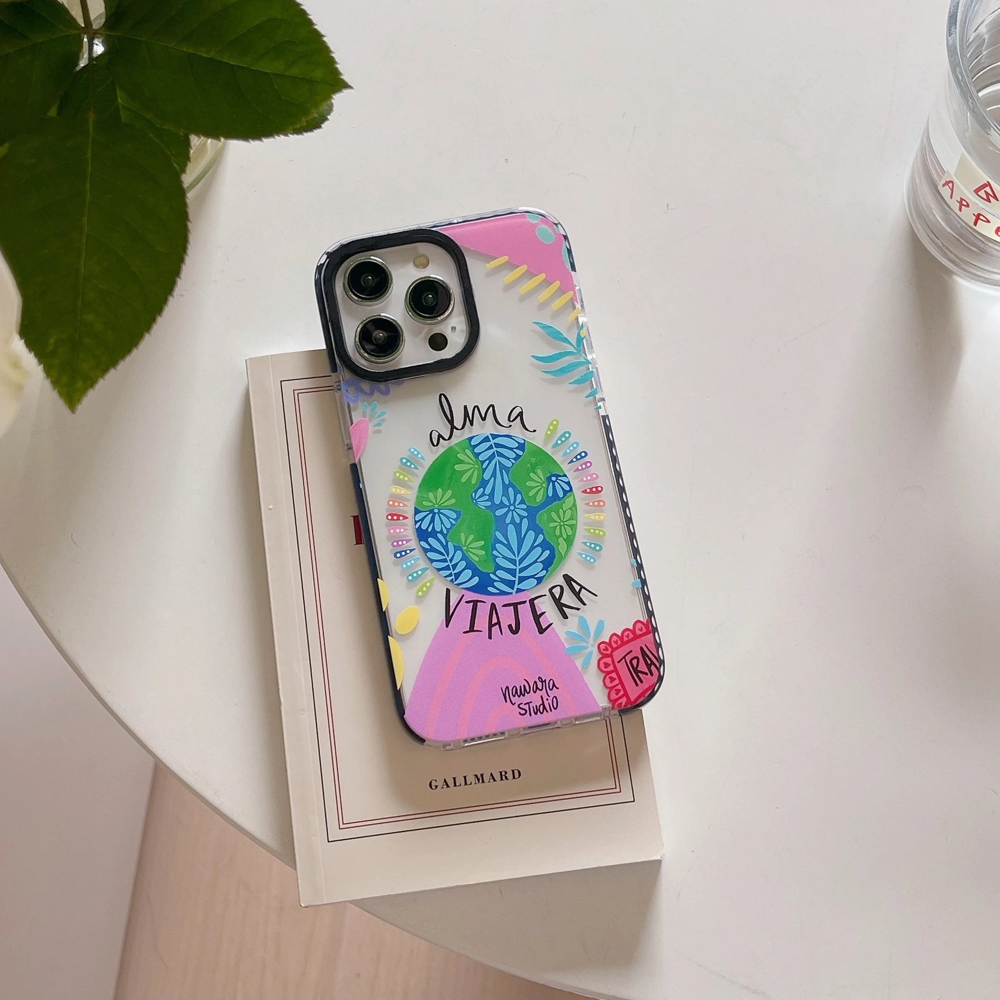 Ins Funny Landscape Plant Architecture Graffiti Series Phone Cover Case