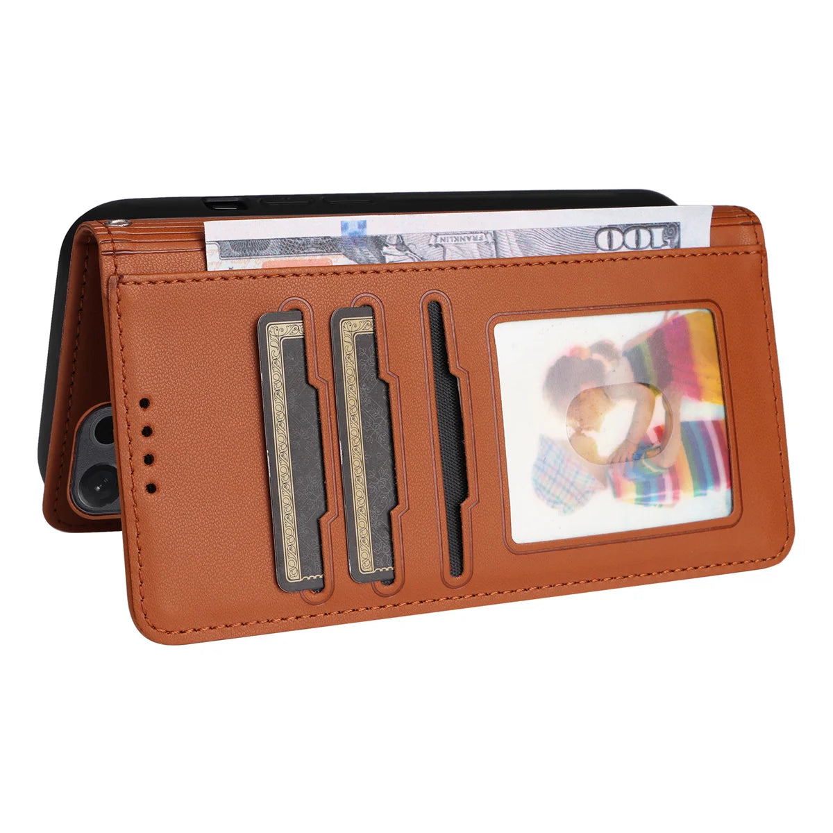 2-in-1 Detachable Magnetic Leather Wallet Case for Samsung Galaxy S24 Ultra｜Shockproof, Wireless Charging, Wrist Strap