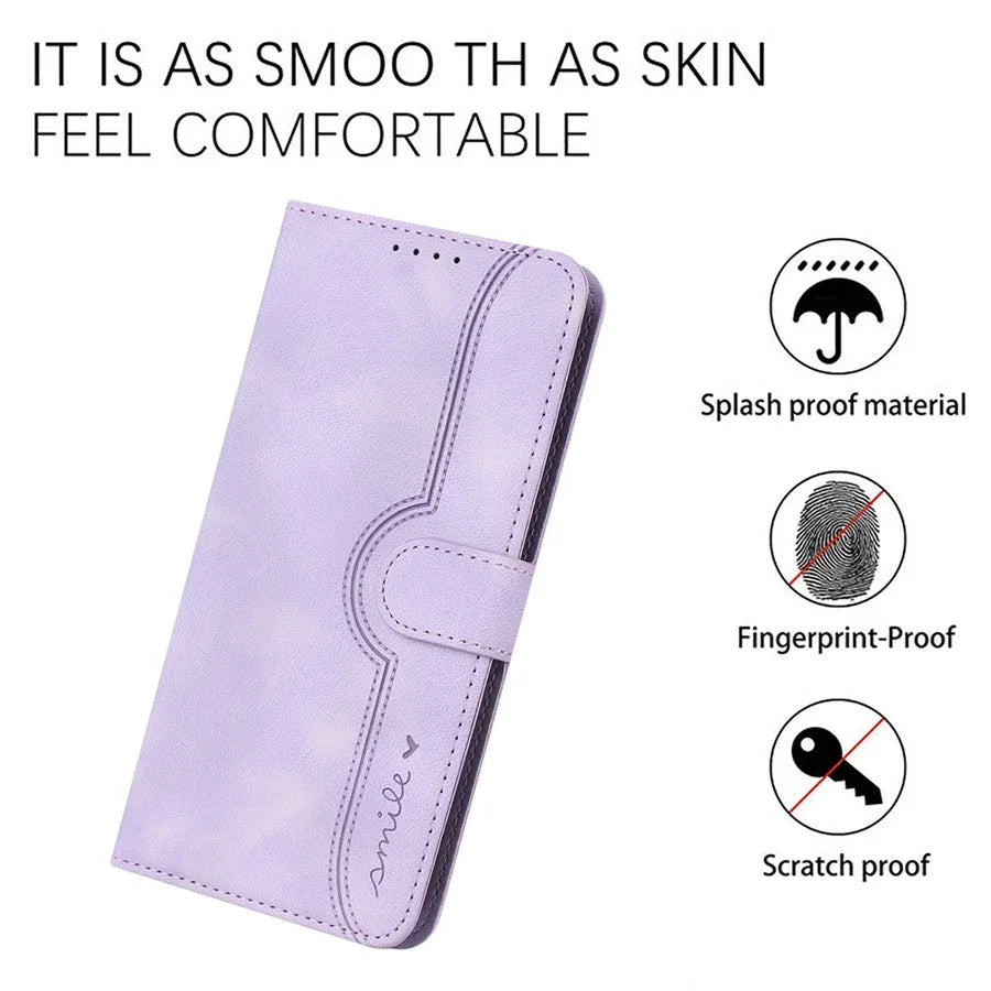 Luxury PU Leather Wallet Phone Case for iPhone 16 15 14 13 12 11 Pro Max Plus Mini X XR – Magnetic Flip, Card Slots, Kickstand, Hand Strap, Shockproof Cover